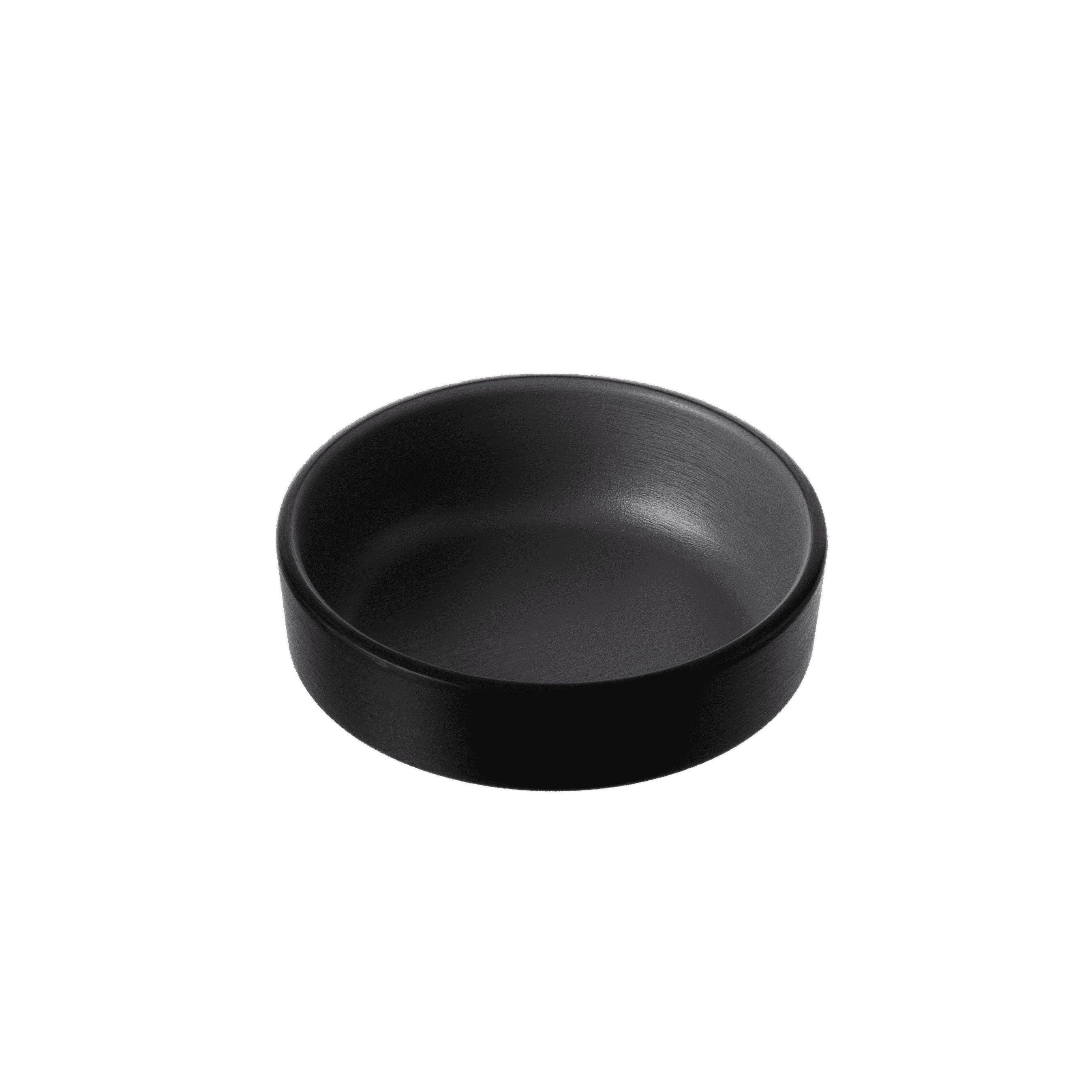 Dual Colour Round Sauce Dish 10cm Grey & BLACK Melamine Dinnerware